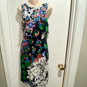 NWT Maeve Anthropologie Work Cotton Stretch Floral Polka Dots Fitted Dre…